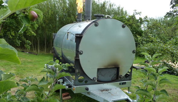 Making Biochar at Tiroran Community Forest!